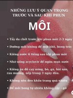 7 lưu ý trước và sau khi phun môi.1_Xambiz by huetay